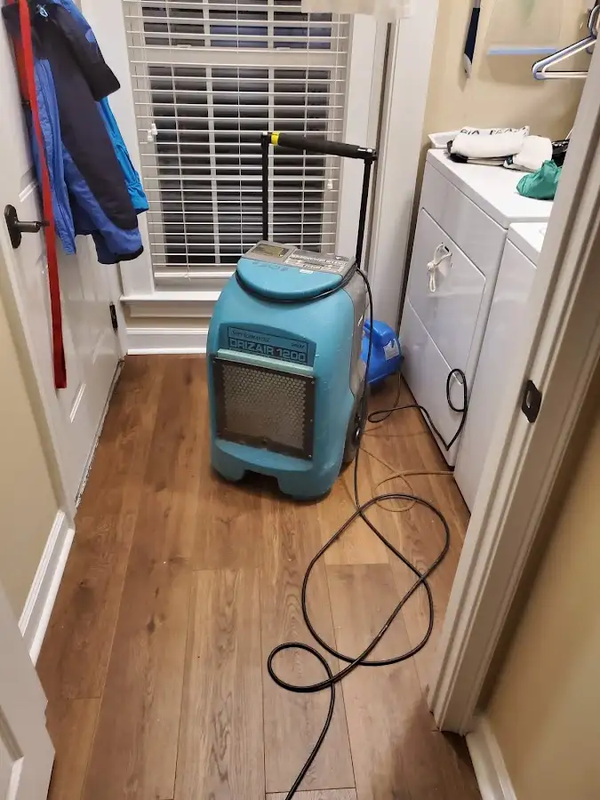 Commercial dehumidifier deployed for Flood Damage Cleanup in Kaneohe Base